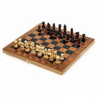 Игра "3 в 1" материал-дерево  (нарды,шахматы,шашки) 34*34см